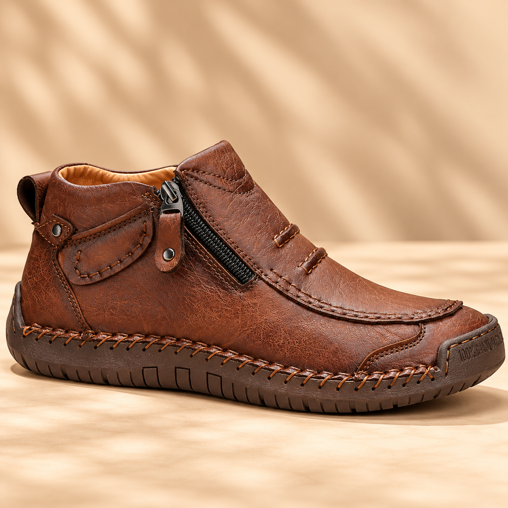 Zapatos de confort con cremallera para hombre | Leandro - Foto 8
