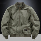 Chaqueta bomber vintage para hombre con cremallera metálica - Foto 4