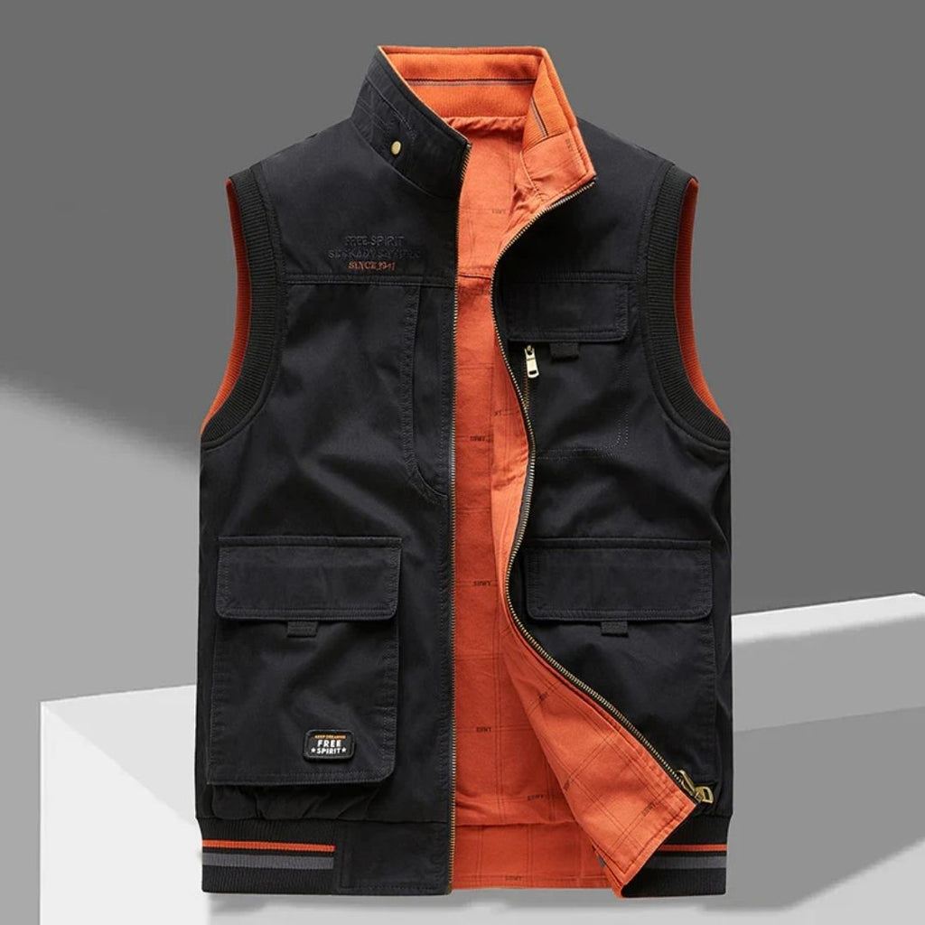 Chaleco de algodón para hombre con cinco bolsillos - Foto 4