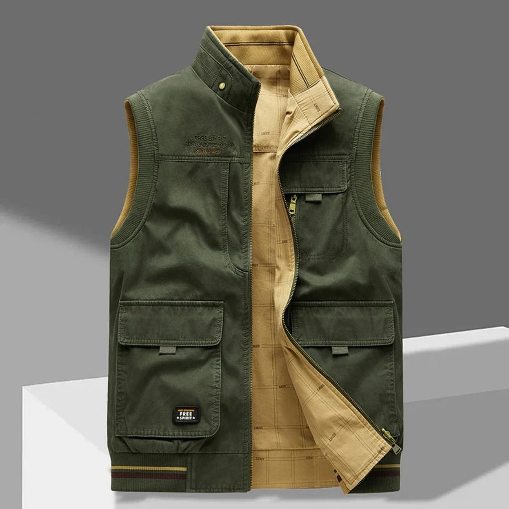 Chaleco de algodón para hombre con cinco bolsillos - Foto 2