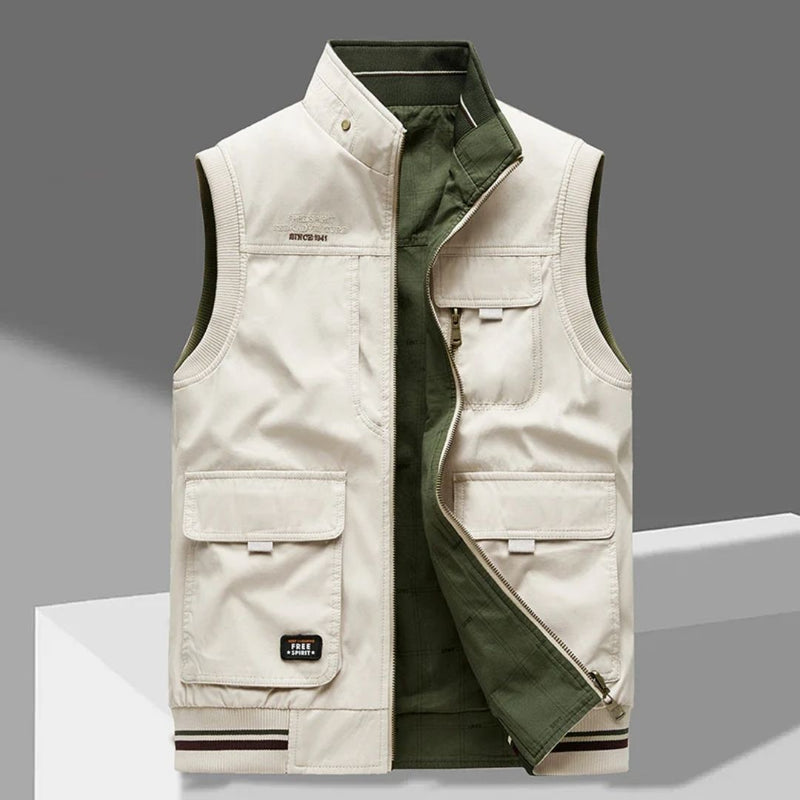 Chaleco de algodón para hombre con cinco bolsillos - Foto 1