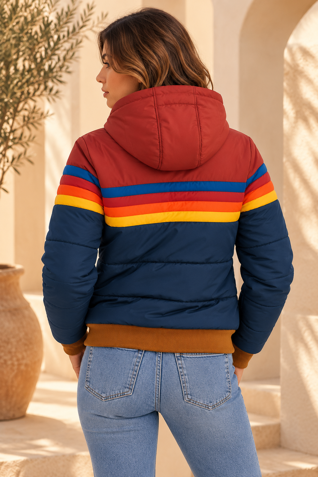 Chaqueta impermeable ligera con capucha para mujer – Alba - Foto 2