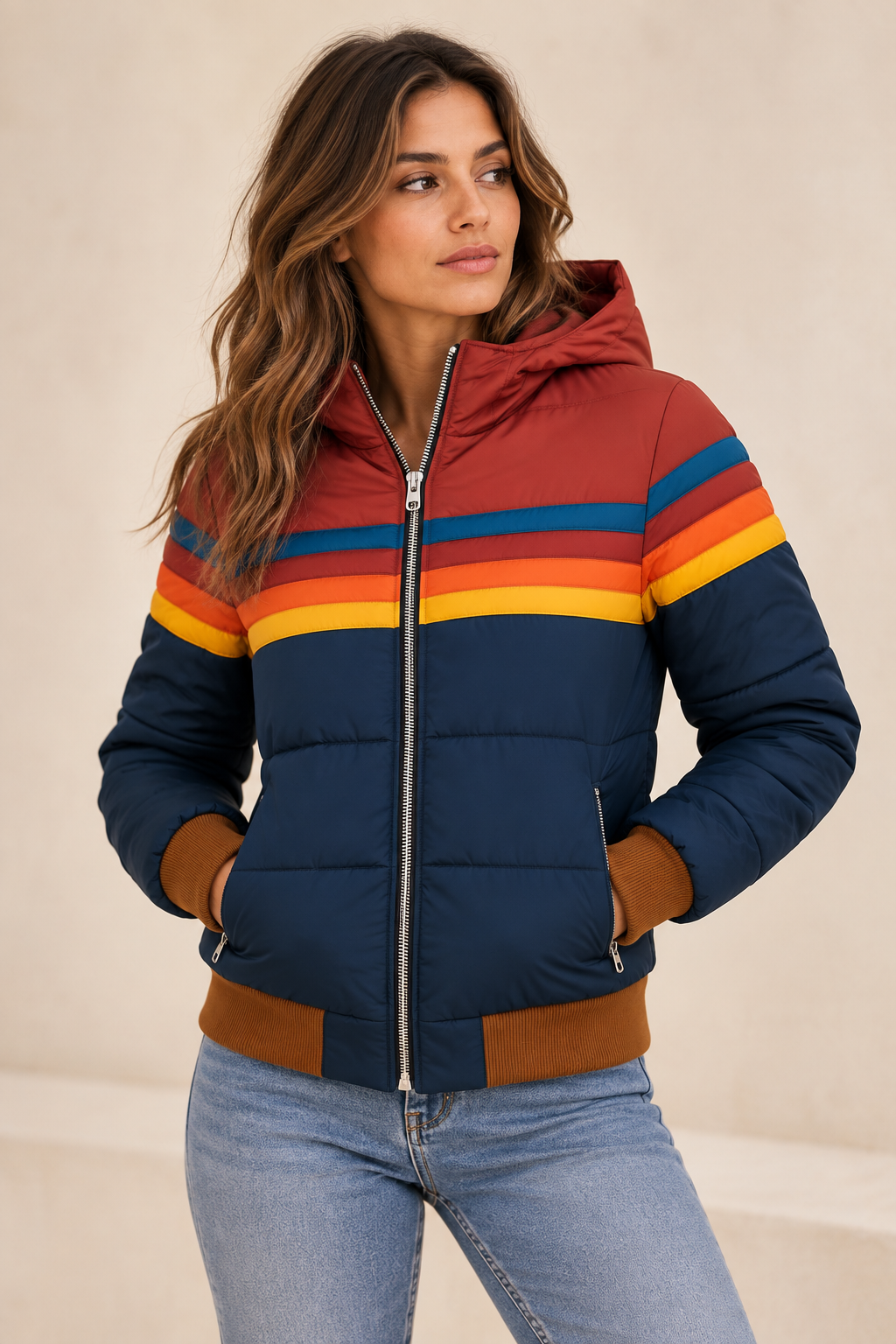 Chaqueta impermeable ligera con capucha para mujer – Alba - Foto 6
