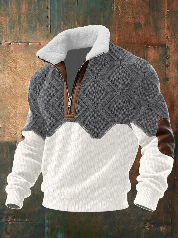 Jersey polar de cuello alto para hombre, cálido y ligero - Foto 1