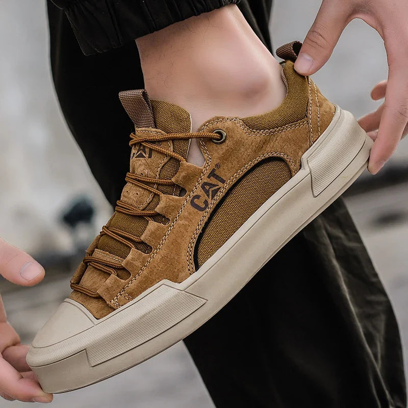 Zapatillas urbanas de piel con malla para hombre | Antonio - Foto 7