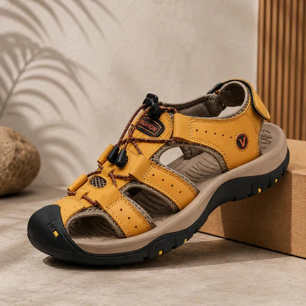 Sandalias de cuero con puntera cerrada hombre | Ricardo - Foto 2