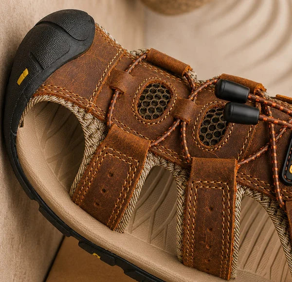 Sandalias de cuero con puntera cerrada hombre | Ricardo - Foto 6