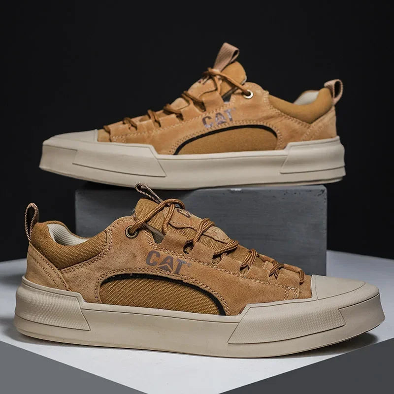 Zapatillas urbanas de piel con malla para hombre | Antonio - Foto 4