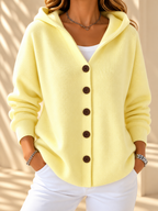 Chaqueta de punto con capucha y botones para entretiempo - Foto 7