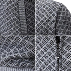 Chaqueta de punto con cremallera para hombre, cuello alto - Foto 6