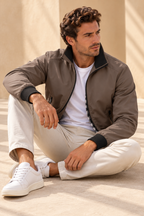 Chaqueta ligera de corte recto con cremallera – Bruno - Foto 4