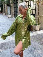 Blusa holgada de lentejuelas para un look con brillo - Foto 4