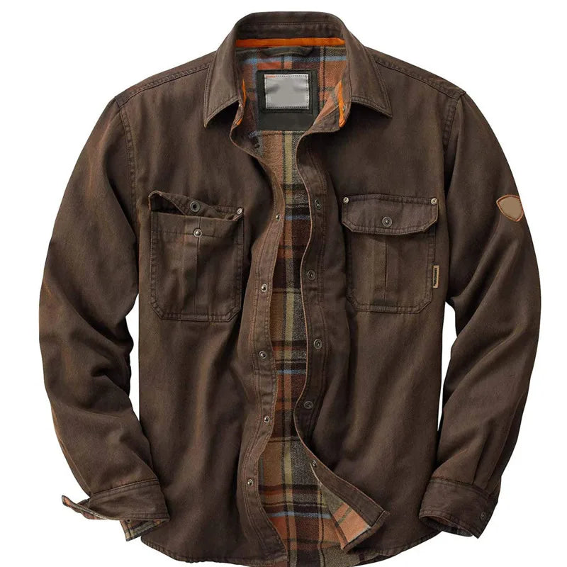 Chaqueta de algodón para hombre, ligera y de estilo vintage - Foto 1