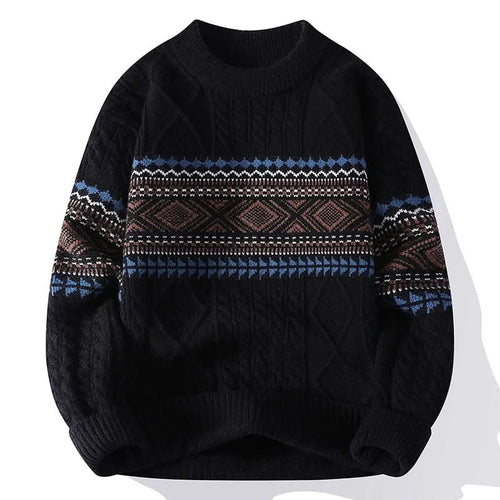 Jersey nórdico para hombre de punto grueso, cálido y suave - Foto 2