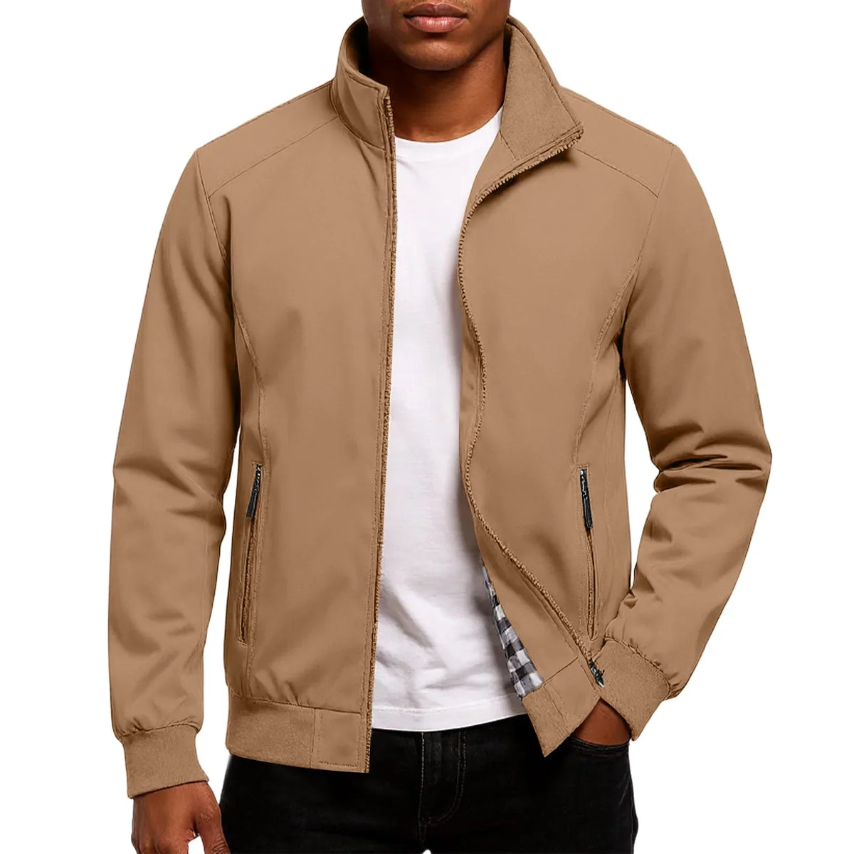 Chaqueta ligera de corte recto con cremallera – Bruno - Foto 13