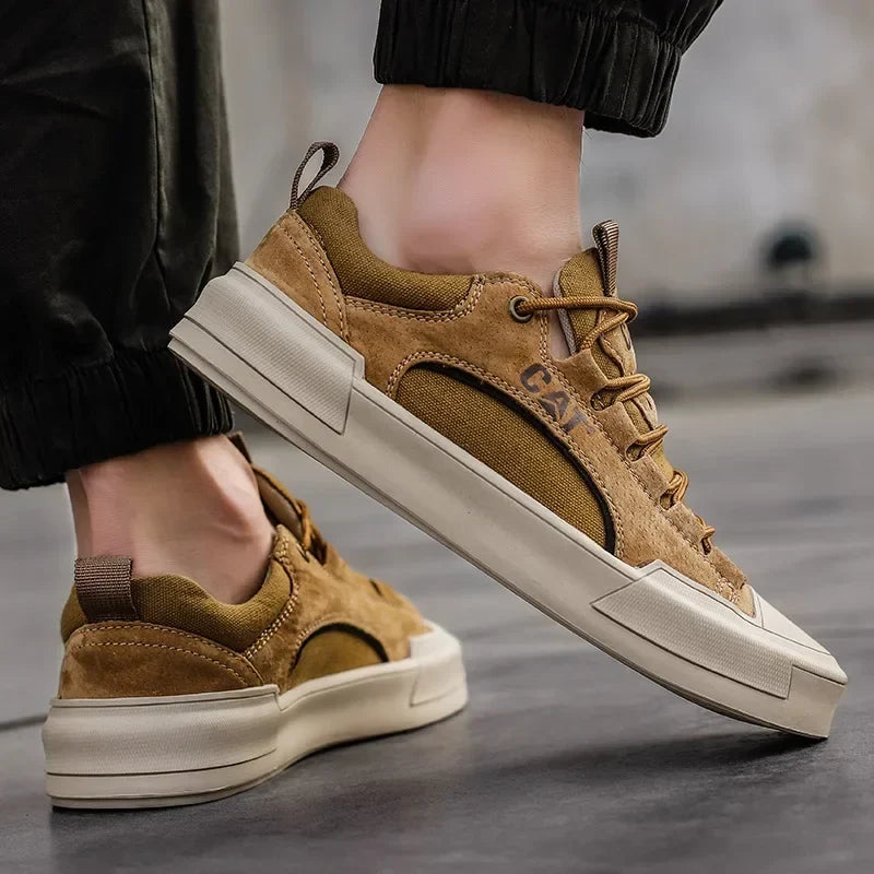 Zapatillas urbanas de piel con malla para hombre | Antonio - Foto 6