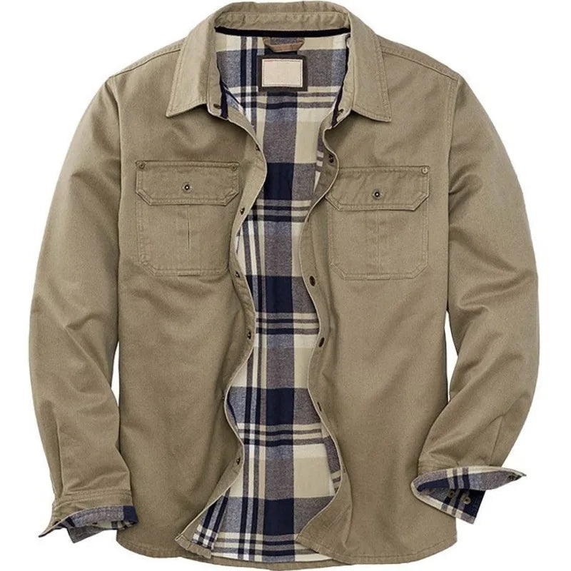 Chaqueta de algodón para hombre, ligera y de estilo vintage - Foto 3