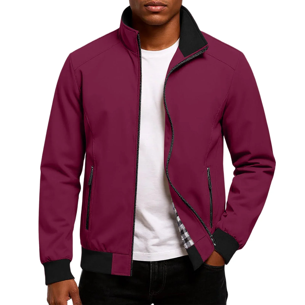 Chaqueta ligera de corte recto con cremallera – Bruno - Foto 7
