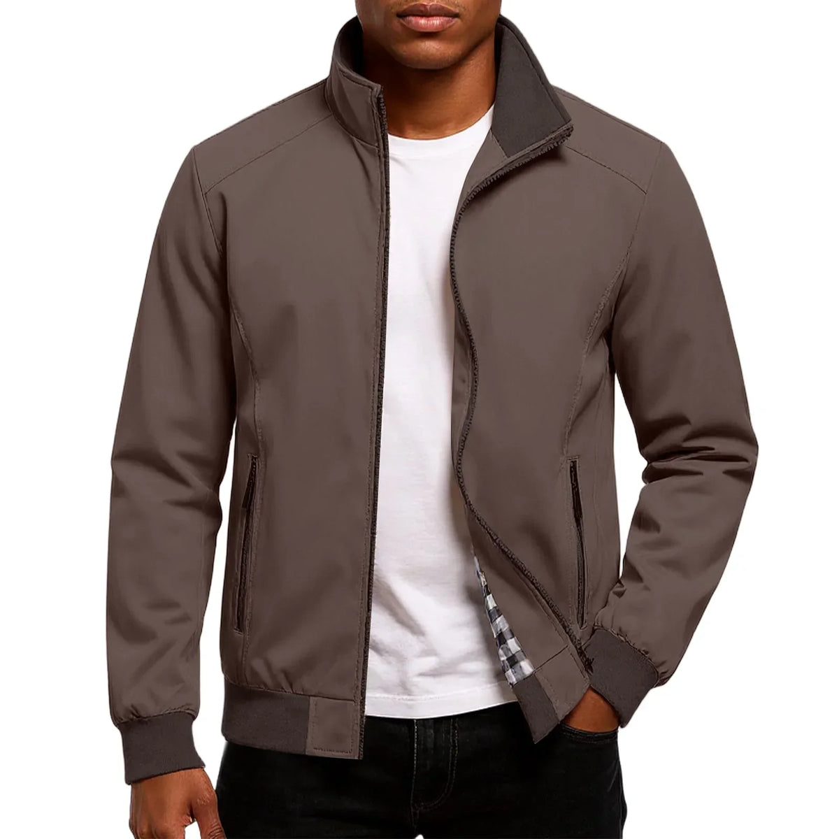 Chaqueta ligera de corte recto con cremallera – Bruno - Foto 10