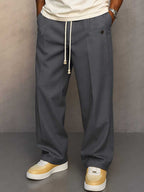 Pantalón de algodón de corte relajado para hombre – Izan - Foto 4