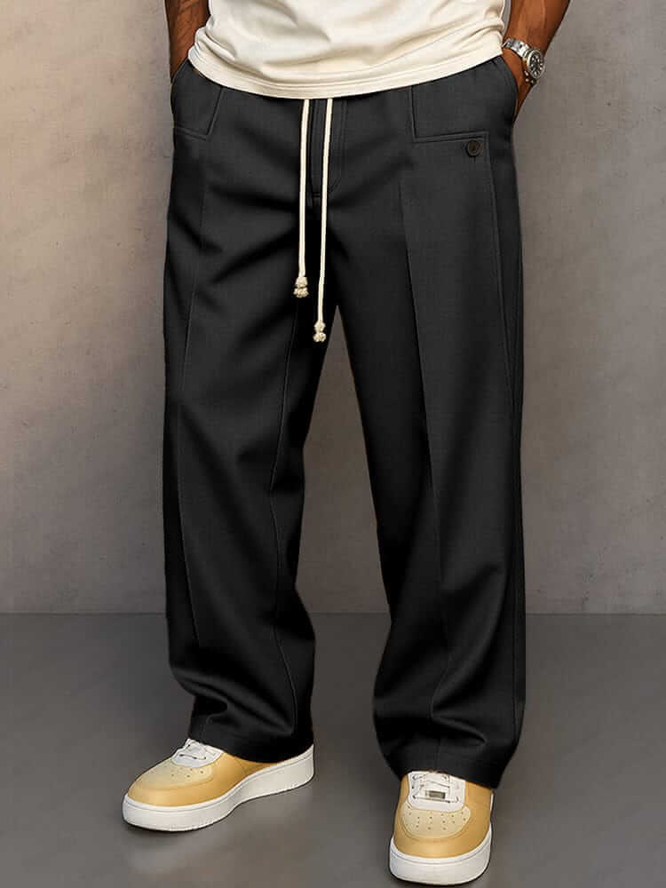 Pantalón de algodón de corte relajado para hombre – Izan - Foto 5
