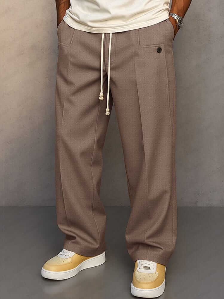 Pantalón de algodón de corte relajado para hombre – Izan - Foto 7