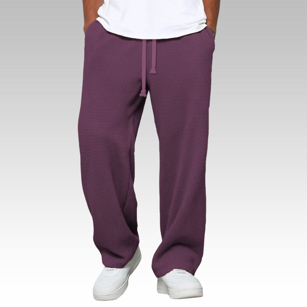 Pantalón ancho de hombre con cordón, cómodo y relajado - Foto 11