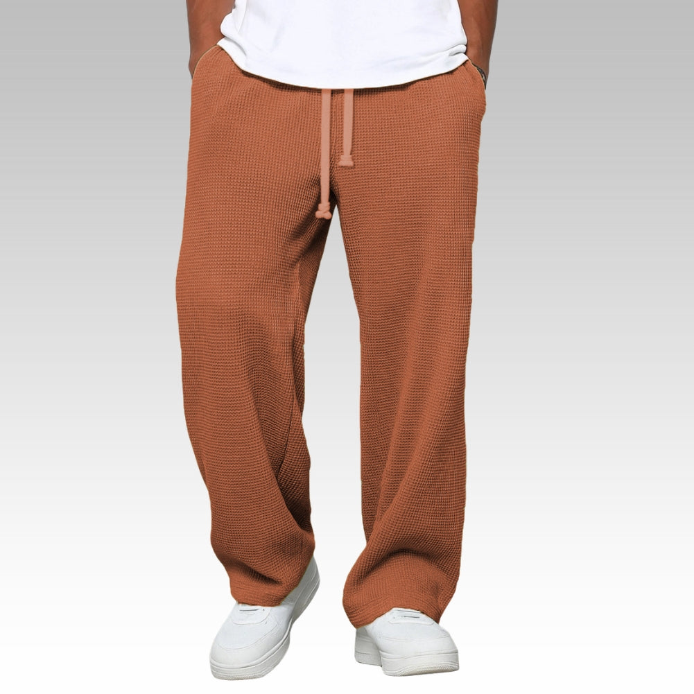 Pantalón ancho de hombre con cordón, cómodo y relajado - Foto 13