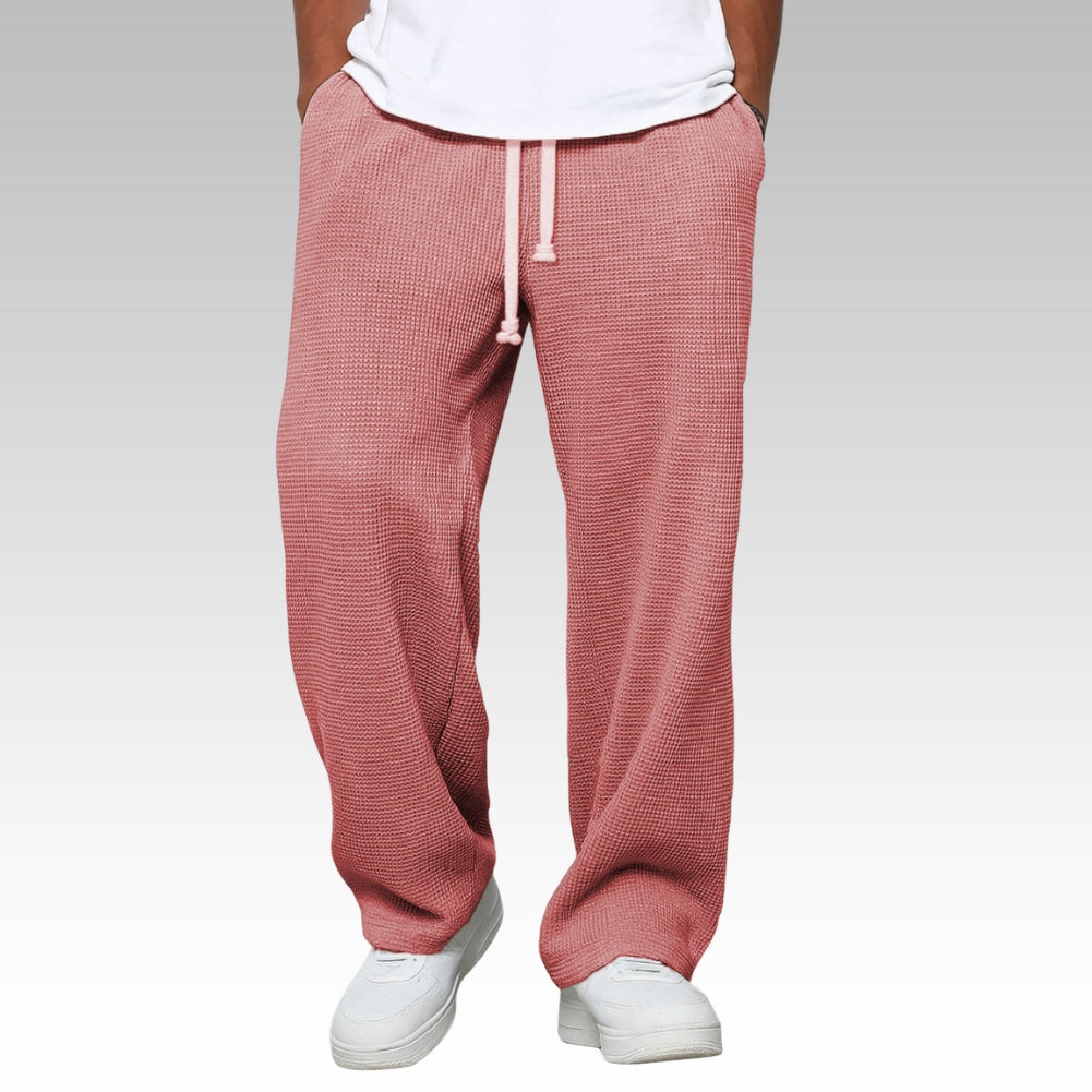 Pantalón ancho de hombre con cordón, cómodo y relajado - Foto 14