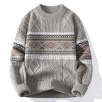 Jersey nórdico para hombre de punto grueso, cálido y suave - Foto 3