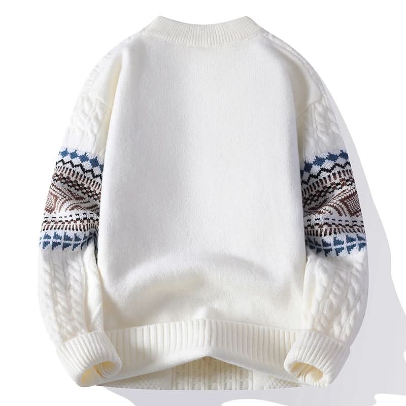 Jersey nórdico para hombre de punto grueso, cálido y suave - Foto 7