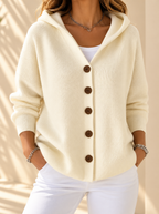 Chaqueta de punto con capucha y botones para entretiempo - Foto 5