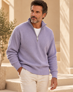 Jersey de canalé con cuello de cremallera – Adrián - Foto 2
