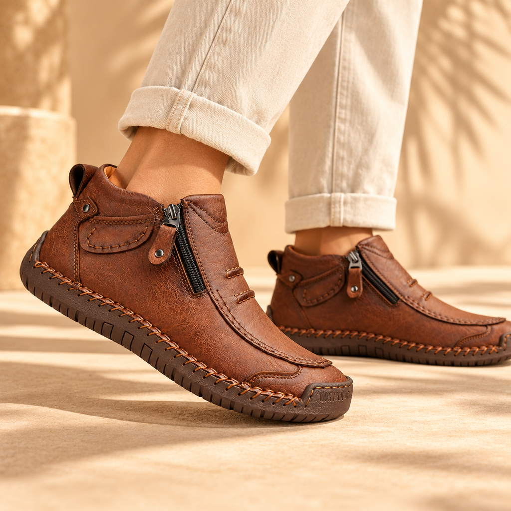 Zapatos de confort con cremallera para hombre | Leandro - Foto 3