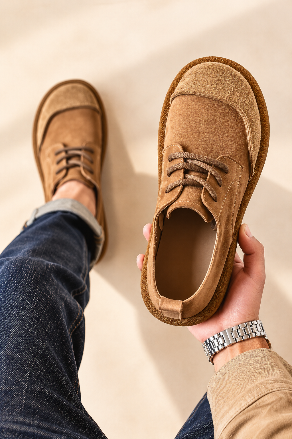 Zapatos de hombre efecto ante ligeros y cómodos – Mateo - Foto 5