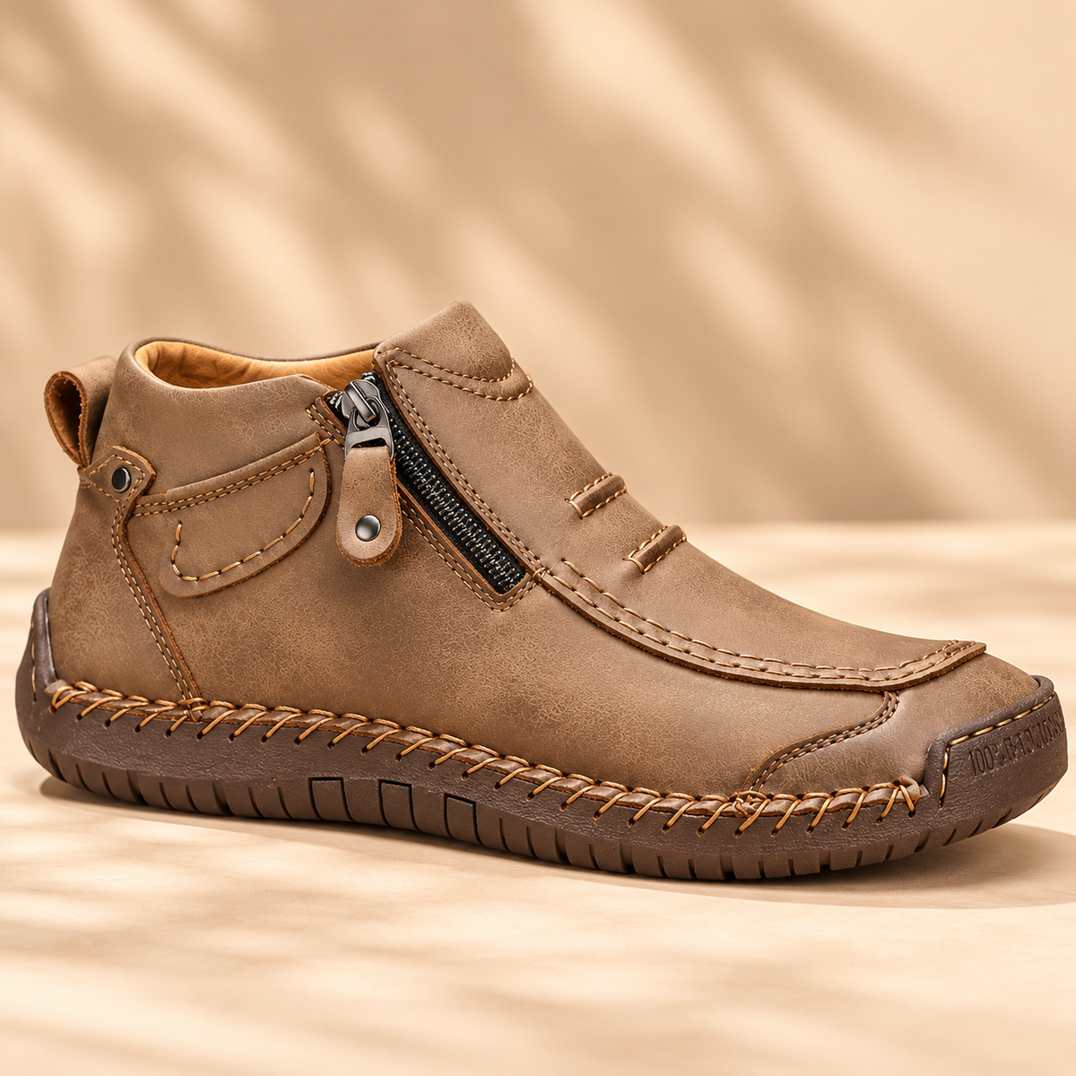 Zapatos de confort con cremallera para hombre | Leandro - Foto 5