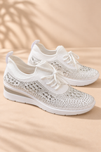 Zapatillas de malla con detalles brillantes – María - Foto 2