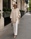 Jersey oversize con mangas murciélago y cuello redondo - Foto 1