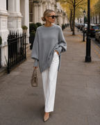 Jersey oversize con mangas murciélago y cuello redondo - Foto 3