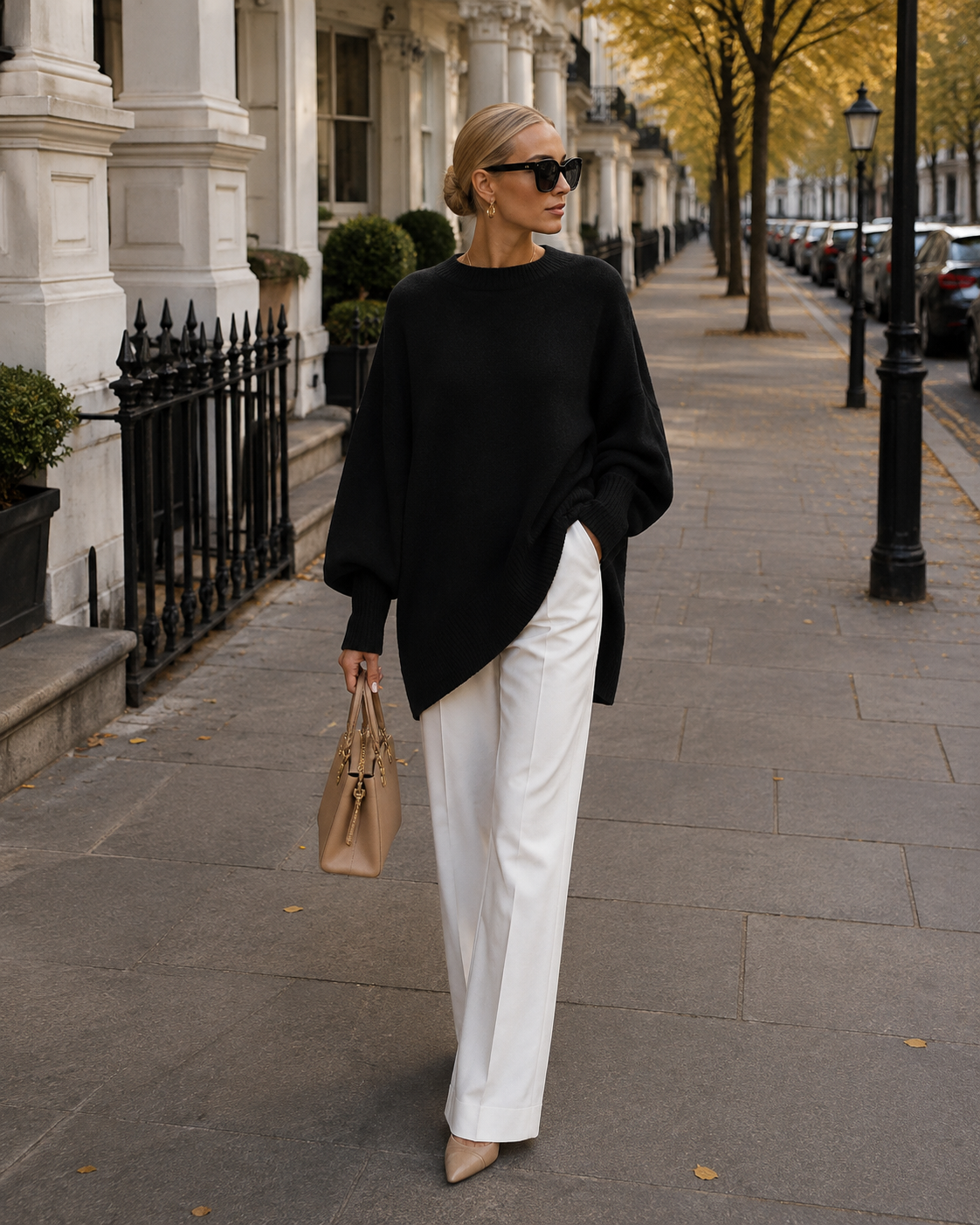 Jersey oversize con mangas murciélago y cuello redondo - Foto 4
