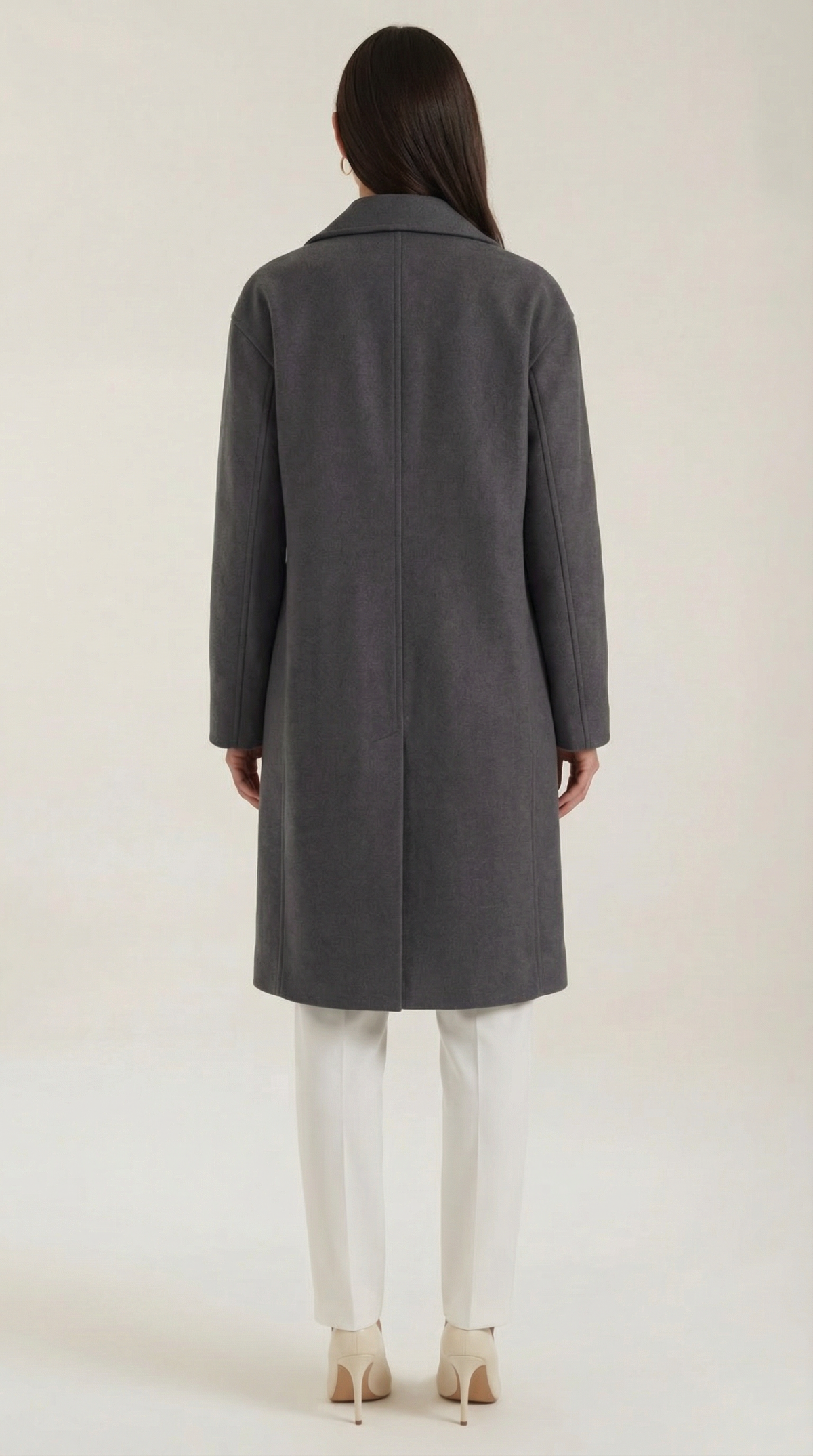 Abrigo largo oversize de lana para mujer, cálido y suave - Foto 10