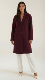 Abrigo largo oversize de lana para mujer, cálido y suave - Foto 5