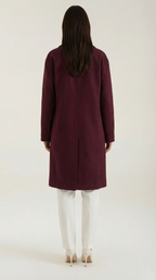Abrigo largo oversize de lana para mujer, cálido y suave - Foto 7