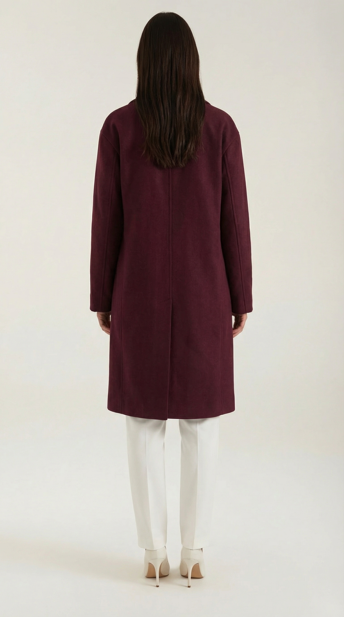 Abrigo largo oversize de lana para mujer, cálido y suave - Foto 7