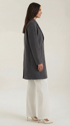 Abrigo largo oversize de lana para mujer, cálido y suave - Foto 9