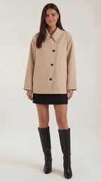 Abrigo oversize asimétrico para mujer, moderno y cálido - Foto 1