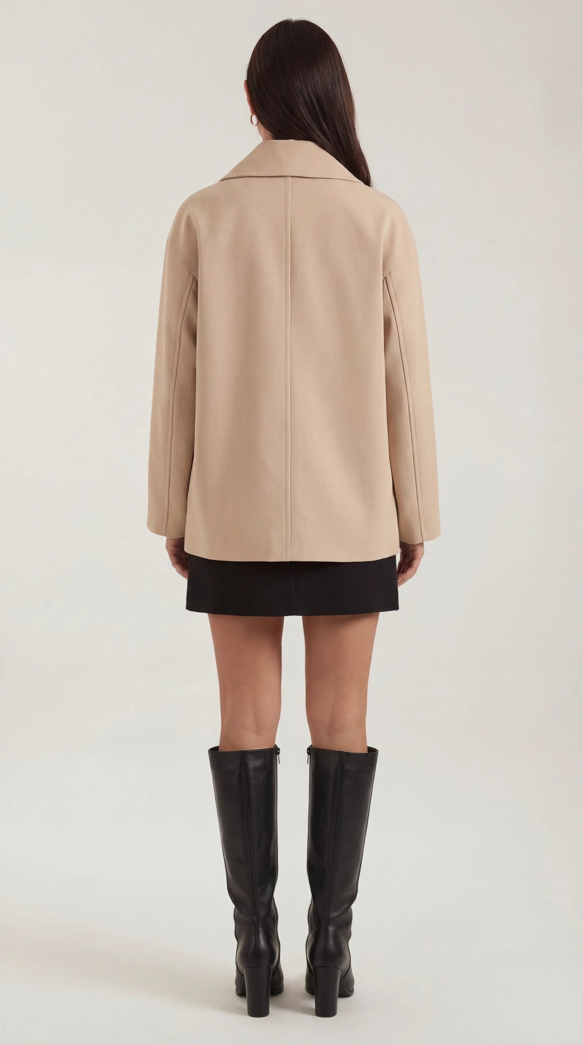 Abrigo oversize asimétrico para mujer, moderno y cálido - Foto 4