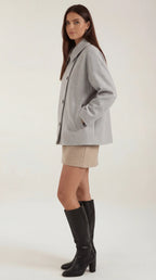 Abrigo oversize asimétrico para mujer, moderno y cálido - Foto 6