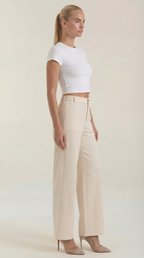 Pantalón ancho de pana para mujer con cintura alta - Foto 10