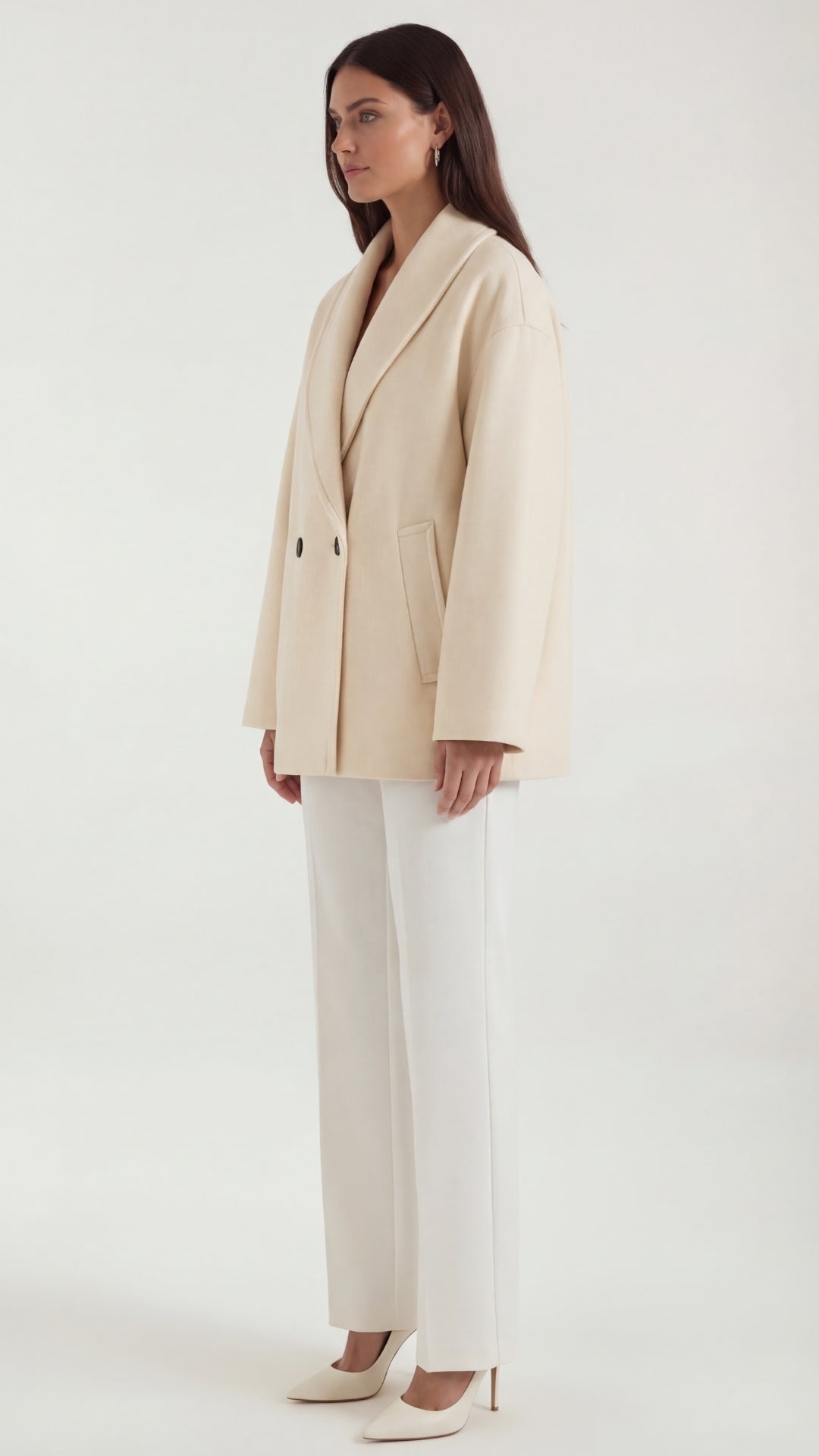 Abrigo corto oversize para mujer, cálido y acogedor - Foto 2